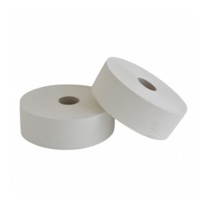 Toiletpapier Jumbo maxi 2-lgs wit embossed