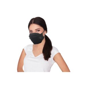 Ribcap herbruikbaar mondmasker, 2-lgs, zwart S
