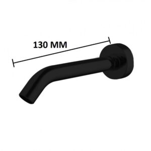 Sensorkraan wandmodel, Zwart 200 mm
